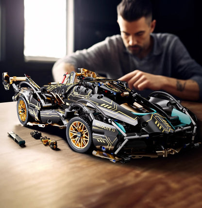 Cyberpunk RC Car Building LEGO Blocks