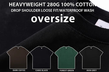 Premium 280GSM Heavyweight Custom Apparel: Pure & Vintage Wash Options