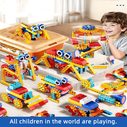 Electric Particle Building Block Robot
