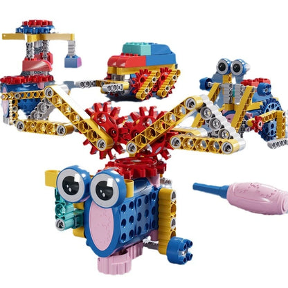 Electric Particle Building Block Robot