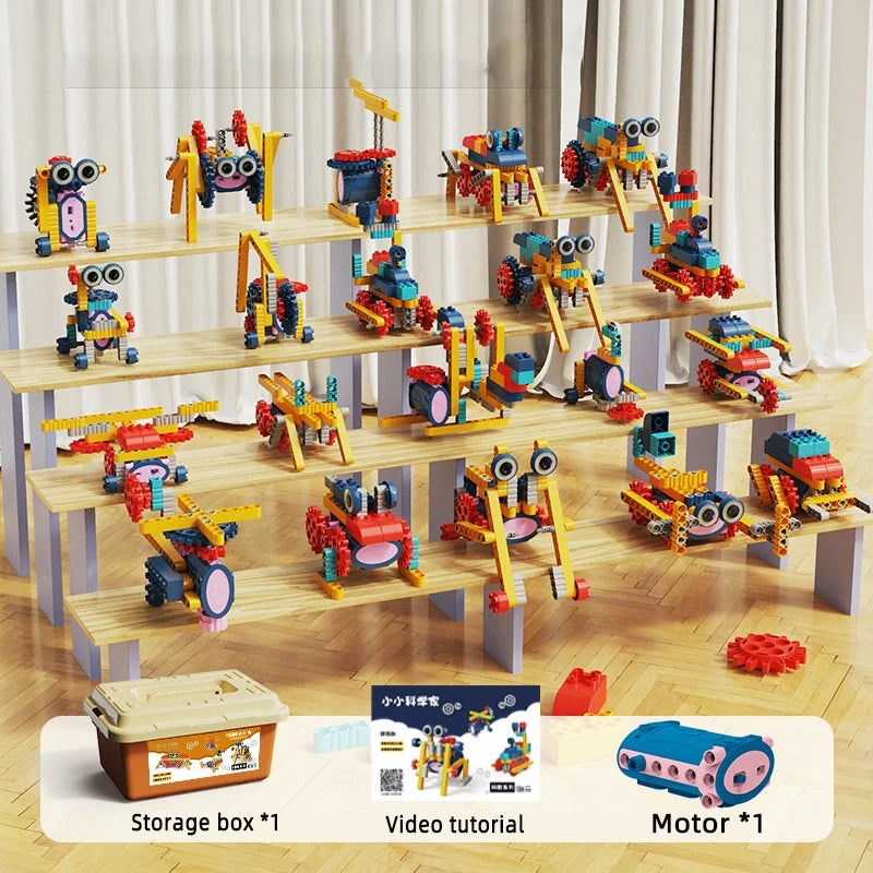 Electric Particle Building Block Robot