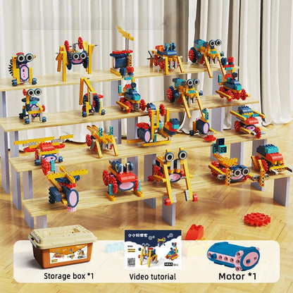 Electric Particle Building Block Robot