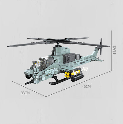 Kids DIY Helicopter Building Blocks