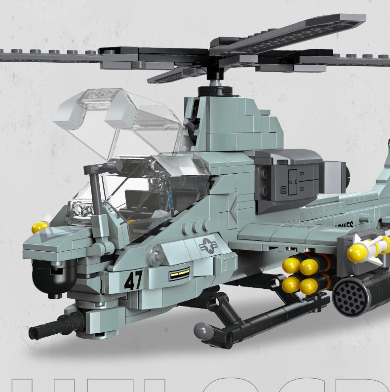 Kids DIY Helicopter Building Blocks