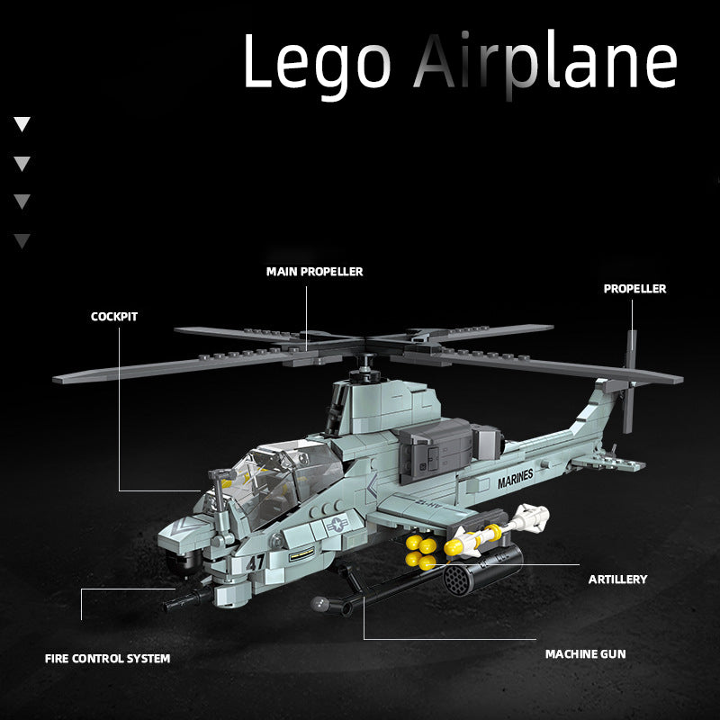 Kids DIY Helicopter Building Blocks