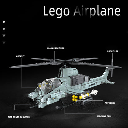 Kids DIY Helicopter Building Blocks