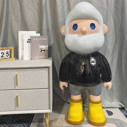 Farmer Bob Cartoon Floor Statue