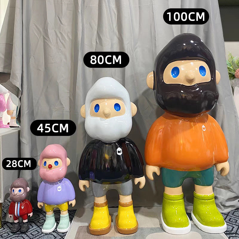 Farmer Bob Cartoon Floor Statue