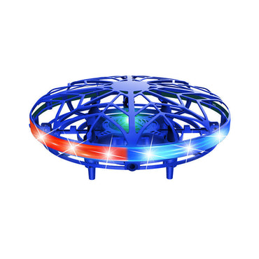 Close-up of the USB rechargeable port on the boomerang spinner drone.