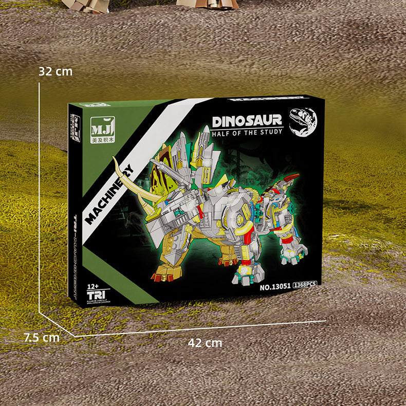 Mechanical T-Rex Dinosaur Building Block Toy