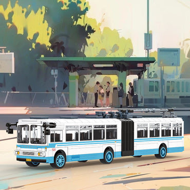 Trackless Bus Mini Building Blocks Toy for Kids