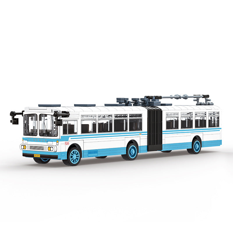 Trackless Bus Mini Building Blocks Toy for Kids