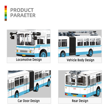 Trackless Bus Mini Building Blocks Toy for Kids