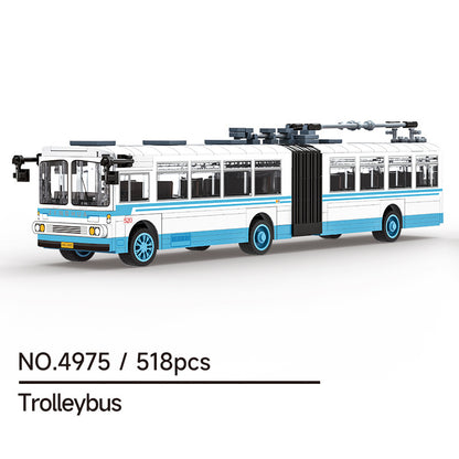 Trackless Bus Mini Building Blocks Toy for Kids