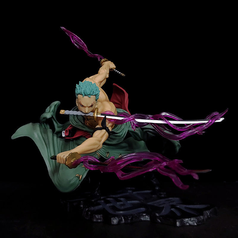 The bagged version of the Zoro figure, showing the protective packaging without the retail box.